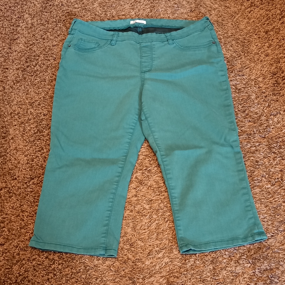 Revolution by Ricki's Teal Capri Jeggings